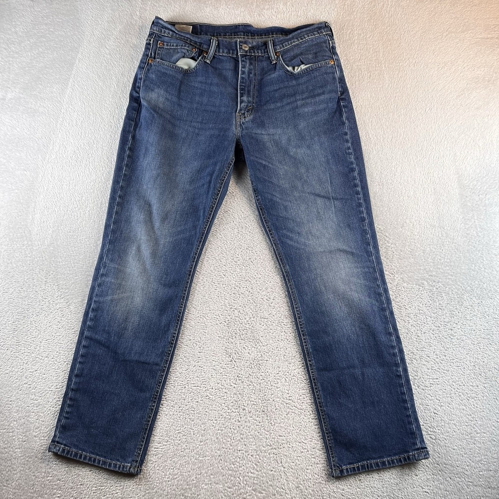 Levi's 541 Jeans Mens 32x30 Fits 32x28 Blue Straight Dark Wash Denim